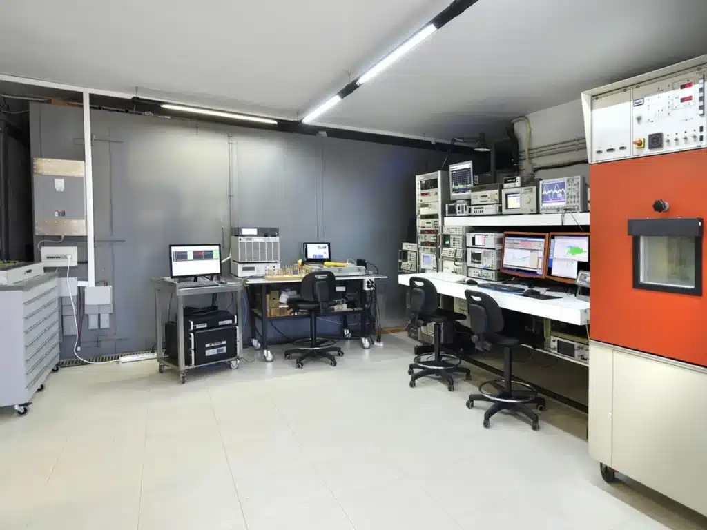Laboratorio EMC de telproCE en Valldoreix (Barcelona): bancos de ensayo, instrumentación y cámara climática
